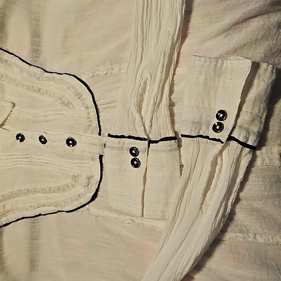 Free People AMORE AMORE PIPED TUNIC IN IVORY - Picture 4 of 8